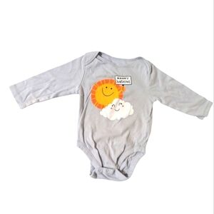 5/$15 Baby Boy/Girl Old Gray Navy Nana's Sunshine Long Sleeve Shirt-6-12 Months
